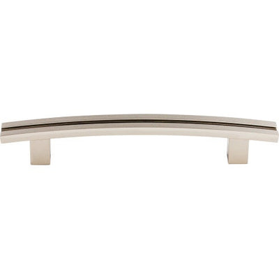 Top Knobs Inset Rail Pull 5" c-c in Polished Nickel