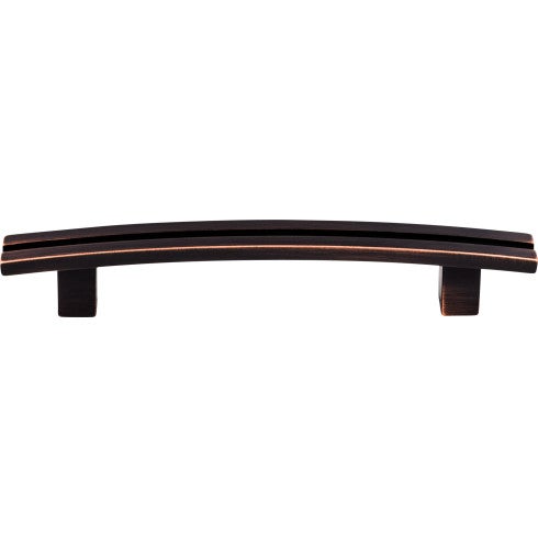 Top Knobs Inset Rail Pull 5" c-c in Tuscan Bronze
