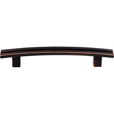 Top Knobs Inset Rail Pull 5" c-c in Tuscan Bronze