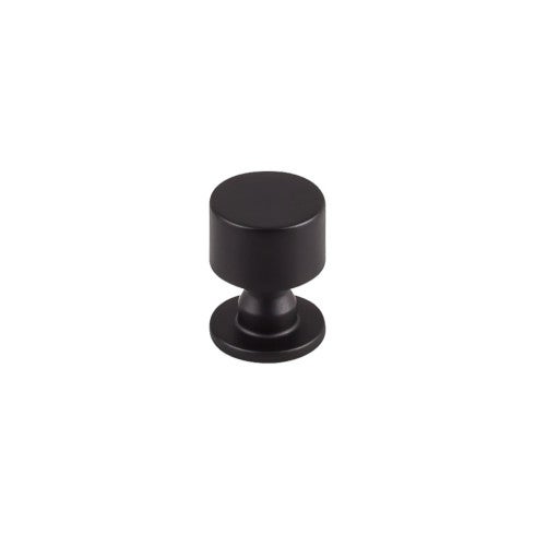 Top Knobs Lily Knob 1" in Flat Black