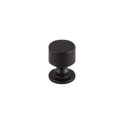 Top Knobs Lily Knob 1" in Flat Black
