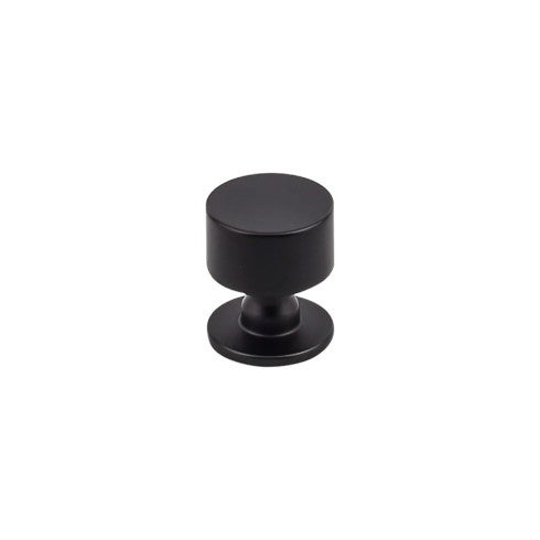 Top Knobs Lily Knob 1 1/8" in Flat Black