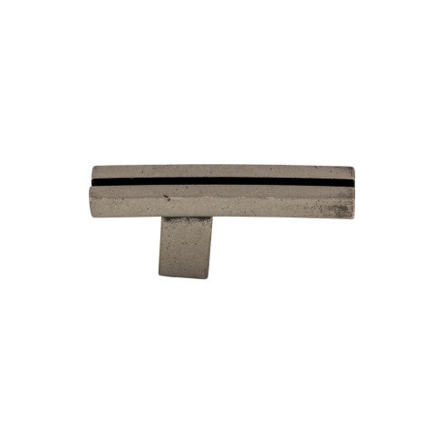 Top Knobs Inset Rail Knob 2 5/8" in Pewter Antique