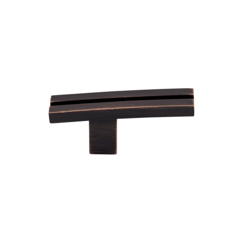 Top Knobs Inset Rail Knob 2 5/8" in Tuscan Bronze
