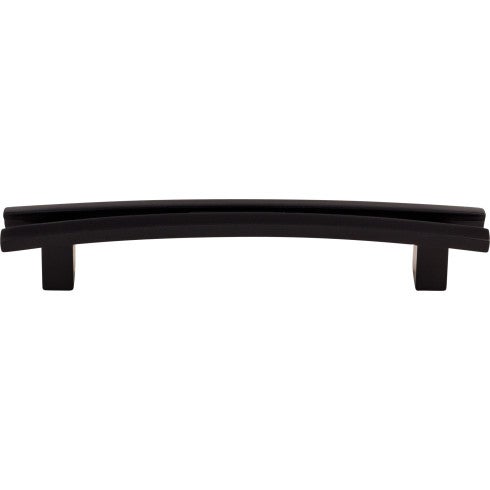 Top Knobs Flared Pull 5" c-c in Flat Black
