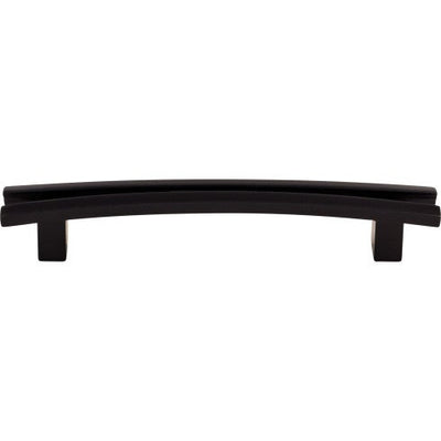 Top Knobs Flared Pull 5" c-c in Flat Black