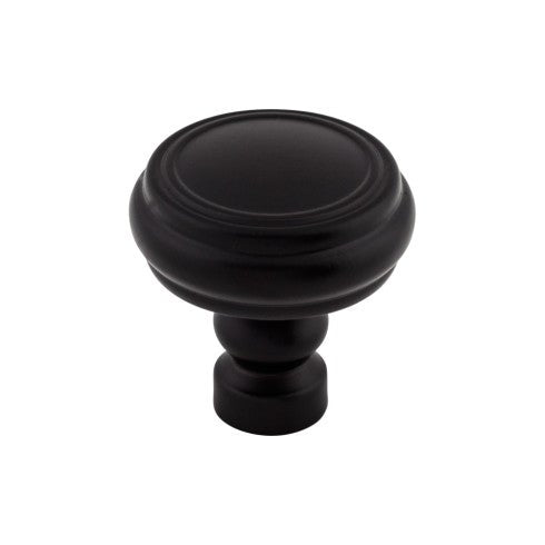 Top Knobs Brixton Rimmed Knob 1 1/4" in Flat Black