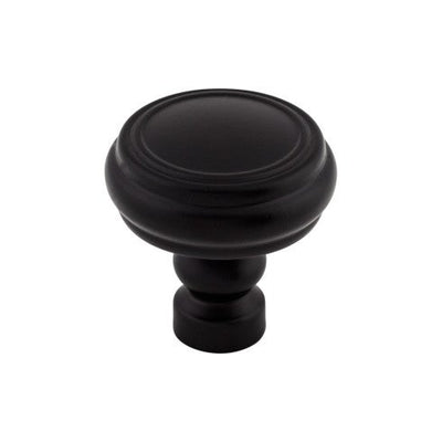 Top Knobs Brixton Rimmed Knob 1 1/4" in Flat Black