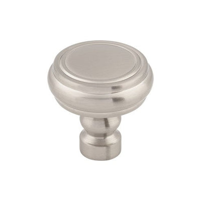Top Knobs Brixton Rimmed Knob 1 1/4" in Brushed Satin Nickel