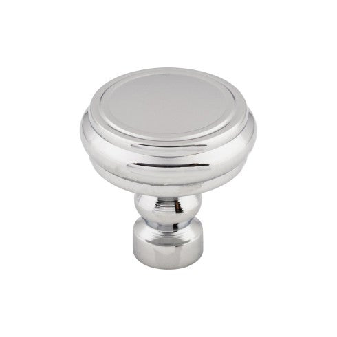 Top Knobs Brixton Rimmed Knob 1 1/4" in Polished Chrome