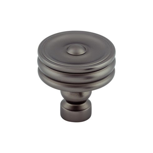 Top Knobs Brixton Ridged Knob 1 1/4" in Ash Gray