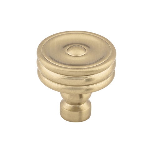 Top Knobs Brixton Ridged Knob 1 1/4" in Honey Bronze