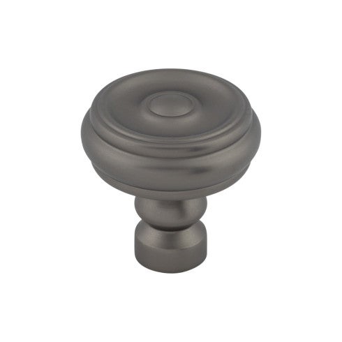 Top Knobs Brixton Button Knob 1 1/4" in Ash Gray