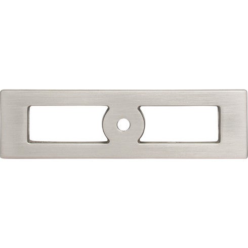Top Knobs Hollin Knob Backplate 3 3/4" in Brushed Satin Nickel