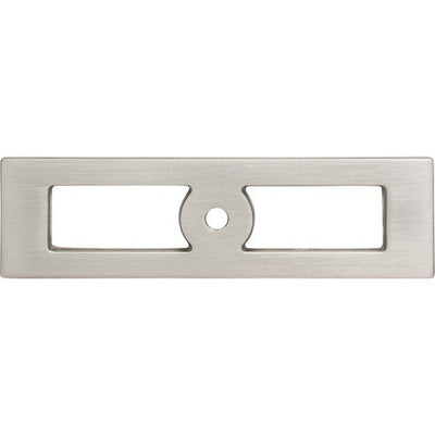 Top Knobs Hollin Knob Backplate 3 3/4" in Brushed Satin Nickel
