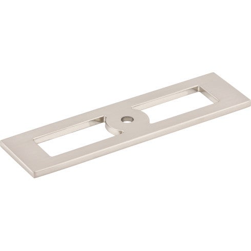 Top Knobs Hollin Knob Backplate 3 3/4" in Brushed Satin Nickel