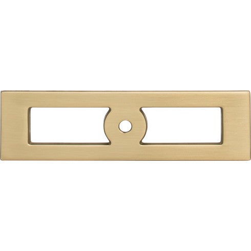Top Knobs Hollin Knob Backplate 3 3/4" in Honey Bronze