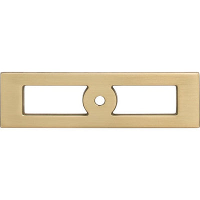 Top Knobs Hollin Knob Backplate 3 3/4" in Honey Bronze