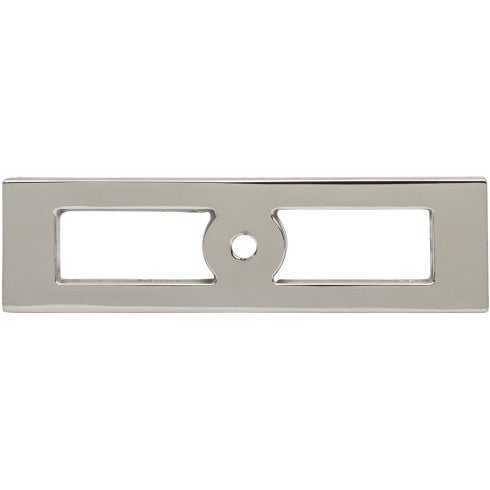 Top Knobs Hollin Knob Backplate 3 3/4" in Polished Nickel