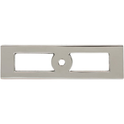 Top Knobs Hollin Knob Backplate 3 3/4" in Polished Nickel