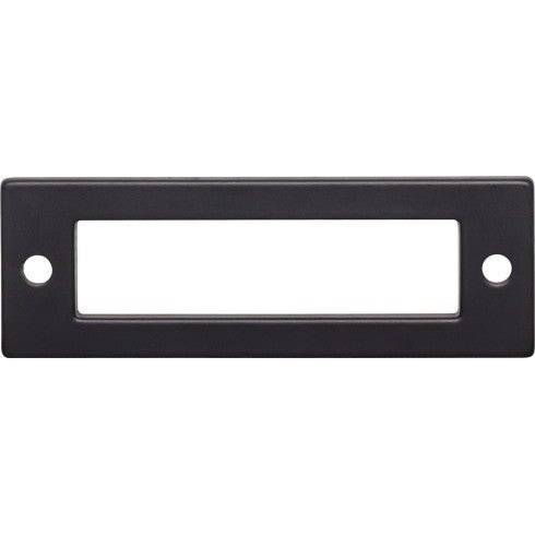 Top Knobs Hollin Backplate 3" c-c in Flat Black