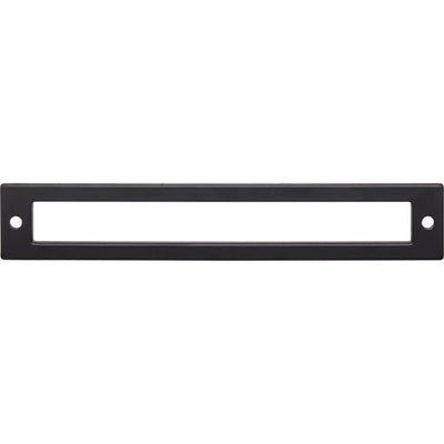 Top Knobs Hollin Backplate 6 5/16" c-c in Flat Black