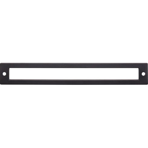 Top Knobs Hollin Backplate 7 9/16" c-c in Flat Black