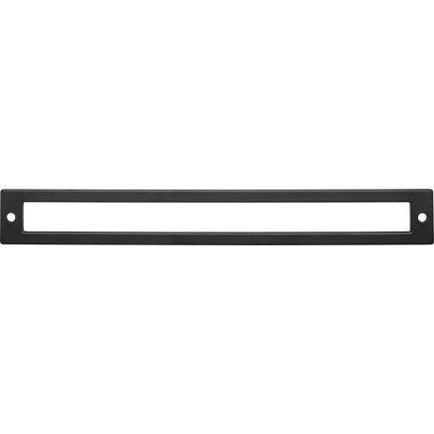 Top Knobs Hollin Backplate 8 13/16" c-c in Flat Black