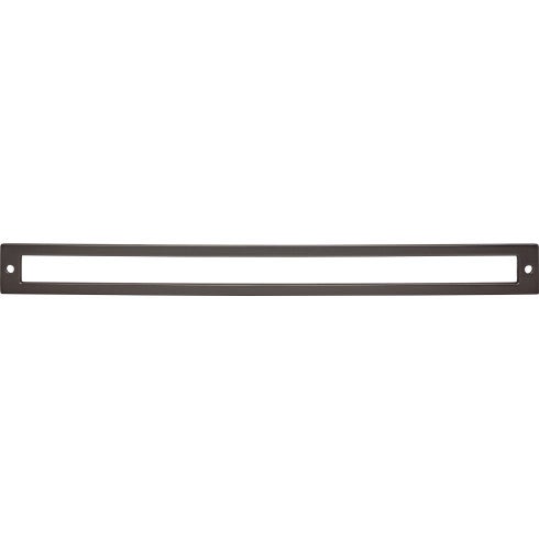 Top Knobs Hollin Backplate 12" c-c in Ash Gray