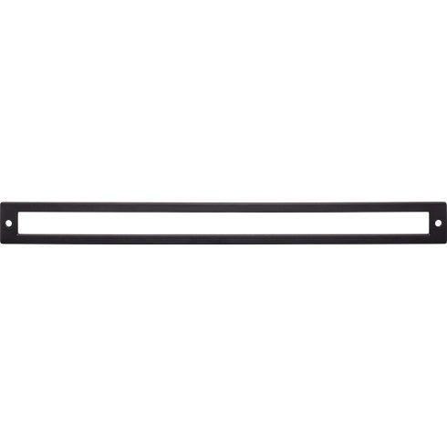 Top Knobs Hollin Backplate 12" c-c in Flat Black