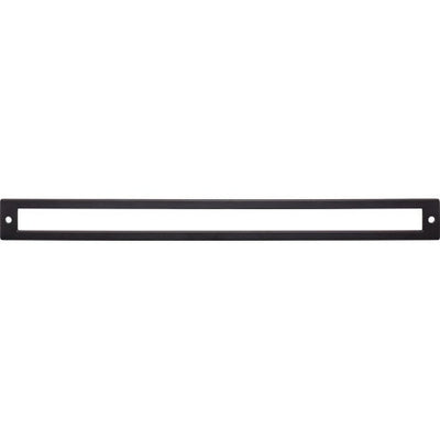 Top Knobs Hollin Backplate 12" c-c in Flat Black