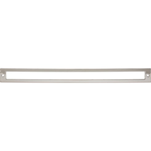Top Knobs Hollin Backplate 12" c-c in Polished Nickel