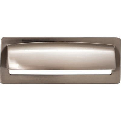 Top Knobs Hollin Cup Pull 3 3/4" c-c in Brushed Satin Nickel