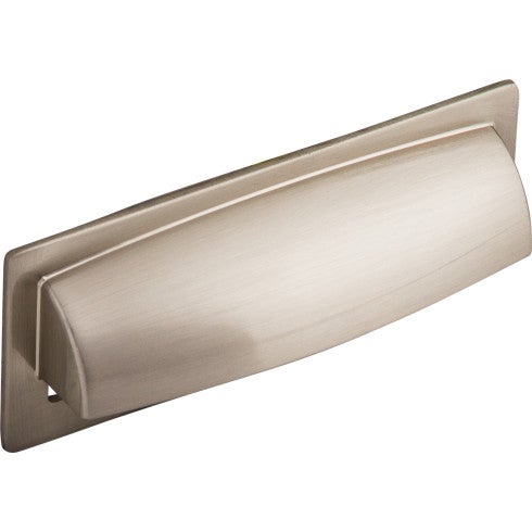 Top Knobs Hollin Cup Pull 3 3/4" c-c in Brushed Satin Nickel