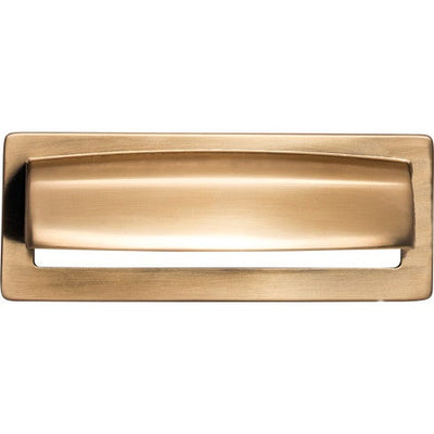 Top Knobs Hollin Cup Pull 3 3/4" c-c in Honey Bronze