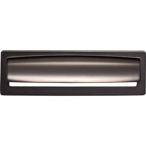 Top Knobs Hollin Cup Pull 5 1/16" c-c in Ash Gray