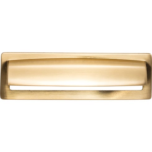 Top Knobs Hollin Cup Pull 5 1/16" c-c in Honey Bronze