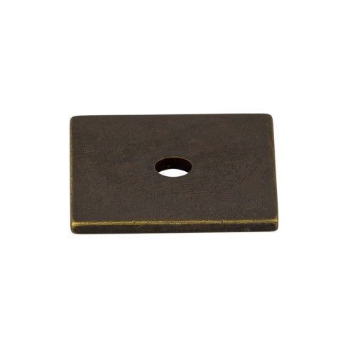 Top Knobs Square Backplate 1" in German Bronze