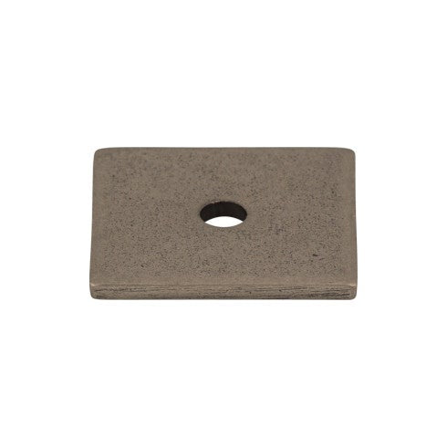 Top Knobs Square Backplate 1" in Pewter Antique