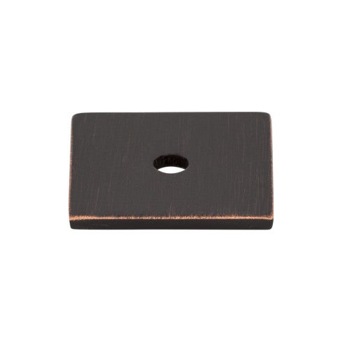 Top Knobs Square Backplate 1" in Tuscan Bronze