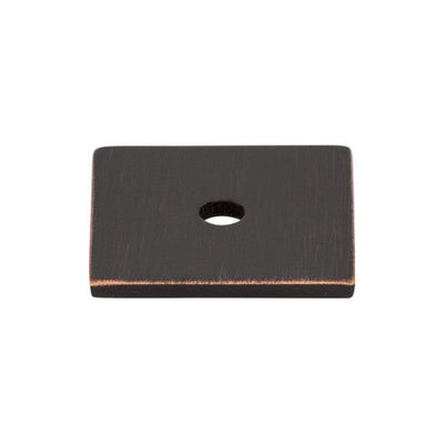 Top Knobs Square Backplate 1" in Tuscan Bronze