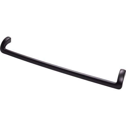Top Knobs Kentfield Pull 12" c-c in Flat Black