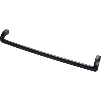 Top Knobs Kentfield Pull 12" c-c in Flat Black
