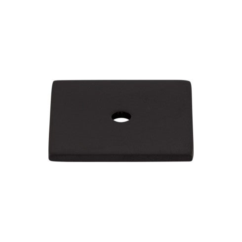 Top Knobs Square Backplate 1 1/4" in Flat Black