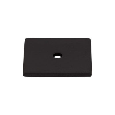 Top Knobs Square Backplate 1 1/4" in Flat Black