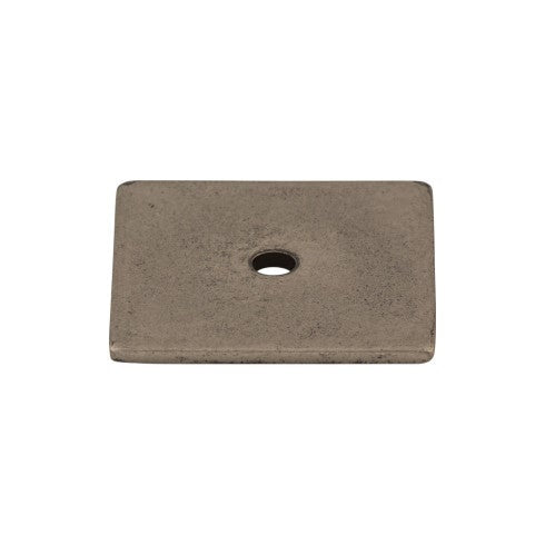 Top Knobs Square Backplate 1 1/4" in Pewter Antique