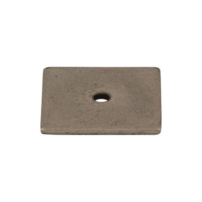 Top Knobs Square Backplate 1 1/4" in Pewter Antique