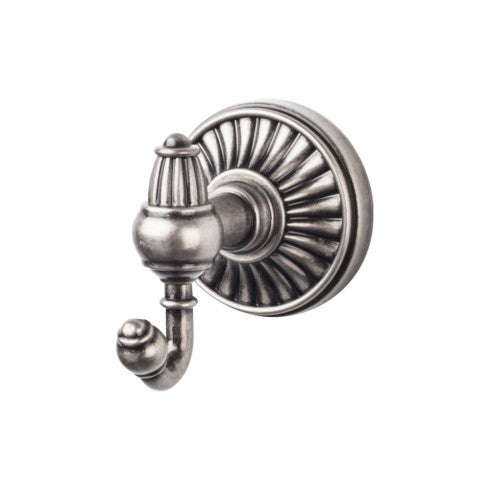 Top Knobs Tuscany Bath Double Hook in Pewter Antique