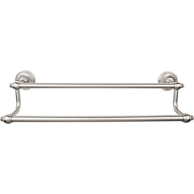 Top Knobs Tuscany Bath Towel Bar Double 24" in Brushed Satin Nickel