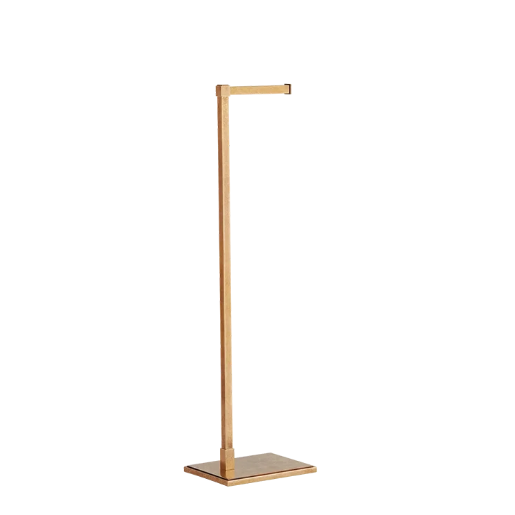 Armac Martin Claremont Freestanding Toilet Roll Holder in 205mm / Burnished Brass